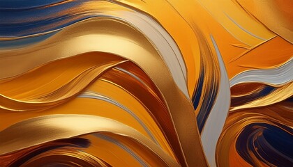Elegant abstract background with gold, blue, and beige swirls. Perfect for luxury branding, websites, and more.