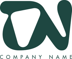 Creative Abstract Initial Letter DN Logo Design