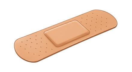 first aid plaster isolated on white background 