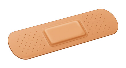 first aid plaster isolated on white background  