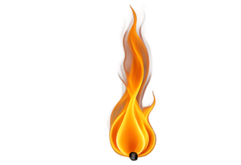 burning match vector illustration