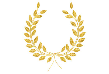 golden laurel wreath