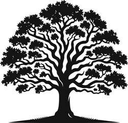 vector tree silhouette