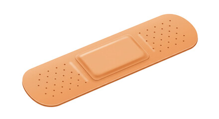 first aid plaster isolated on white background  