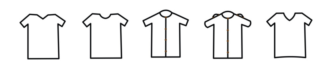 
T-shirt icon.-shirt icon with outline and glyph style. Gl linear style sign for mobile concept and web design.yph, line vector illustration isolated on white
