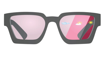 Fashion sunglasses template. vector illustration