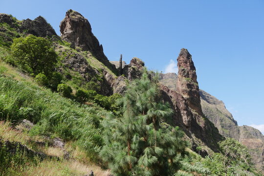 Felsformation auf Santo Ant&atilde;o Kap Verde