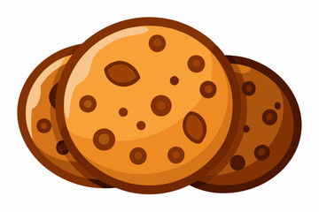 Fototapeta premium cookies vector illustration white background