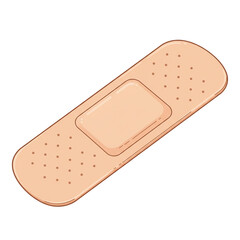 first aid plaster isolated on white background  