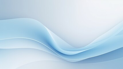 Abstract light blue background vector presentation design template with white empty space, smooth waves and soft lines for modern concept background 