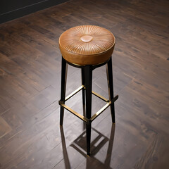Top view of a modern bar stool  