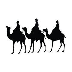 camels in the desert