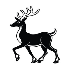 Fototapeta premium deer silhouette vector