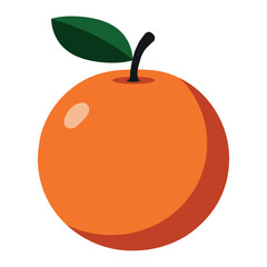 Flat design vector illustration of orange
on white background. A dramatic, premium color scheme with glowing orange and deep green tones.