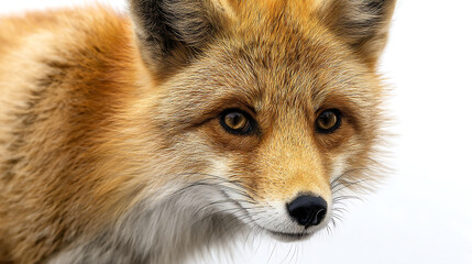 Obraz premium A fox with a white background