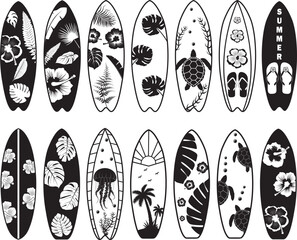 Surfboard, Surfing Board, Surf Clipart, Summer Beach