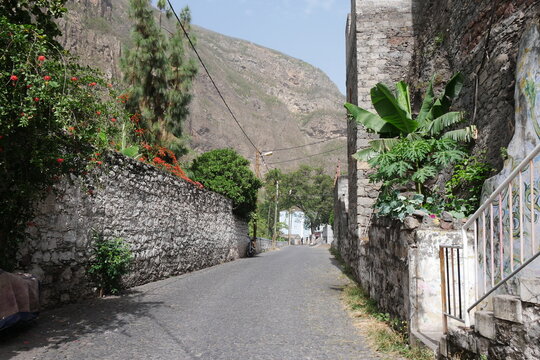 Dorf auf Santo Ant&atilde;o Kap Verde