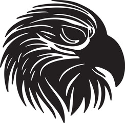 Obraz premium Eagle head simple icon. Vector ICON all icon Viktor..