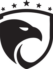 Eagle   head simple icon. Vector ICON all icon Viktor..