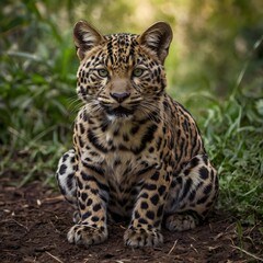 Obraz premium tiger lost in the forest