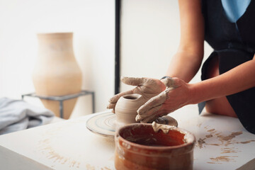 Photo from Hurghada in Egypt showing pottery ceramic class