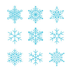 Snow Icons. Snowflakes Vector Icons. Winter Icons. Snow or Snowflake symbol. Snow. Snowflakes