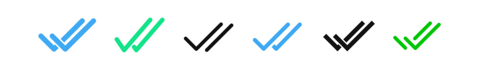  double check icon tick symbol