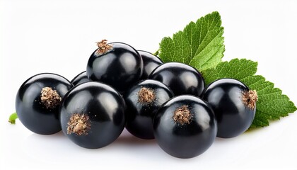 black currant isolated on white background