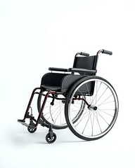Fototapeta premium wheelchair isolated on white background