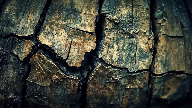 natural texture of aged wood with visible cracks, bold and detailed composition, warm and rustic tones, nostalgic atmosphere