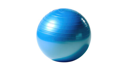 Fitness Ball: A vibrant blue fitness ball, perfect for workouts and exercise, showcasing its smooth, durable surface, ideal for core strength training and balance exercises.