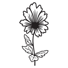 vector illustration of a flower
