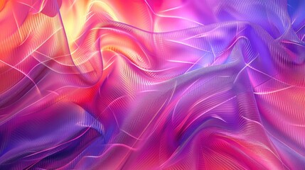 Obraz premium abstract mesh gradient with tones of #DD35C6 and #3585EF, glass effect, high detail