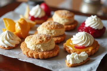 Delightful Pastry Assortment for Cream Tea Serving
