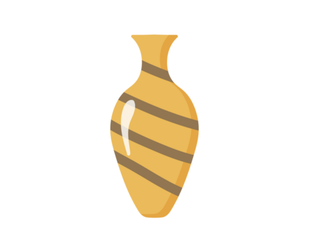 png ceramic pitcher and pot vector vase minimalistic background design floral leaf modern row isolated outline set decor shape rendering stylish vessel

