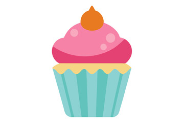 cupcake vector illustration white background 