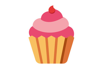 cupcake vector illustration white background 