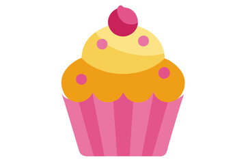 cupcake vector illustration white background 