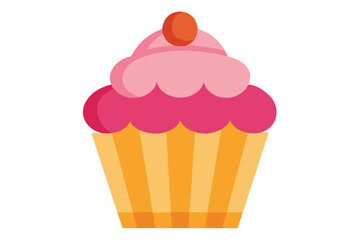 cupcake vector illustration white background 