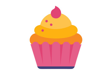 cupcake vector illustration white background 