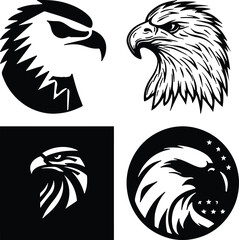 Fototapeta premium Eagle head simple icon. Vector ICON all icon Viktor..