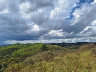 Fototapeta premium clouds over the mountains