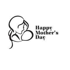 Happy Mother's Day event poster with mother and child
