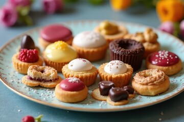 Fototapeta premium Tea Time Desserts Showcase