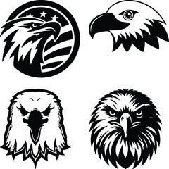 Eagle head simple icon. Vector ICON all icon Viktor..