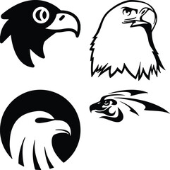 Eagle head simple icon. Vector ICON all icon Viktor..