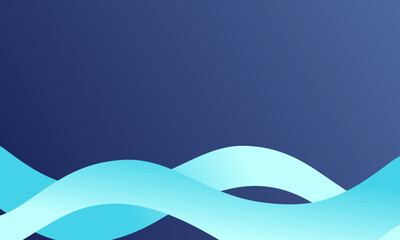 Simple Background With Dark Blue Gradient Color And Light Blue White Abstract Shape