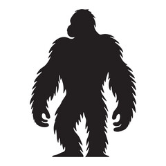 Versatile orangutan silhouette vector ideal for integration into various design projects – orangutan silhouette – orangutan vector – orangutan illustration – silhouette of orangutan – orangutan icon

