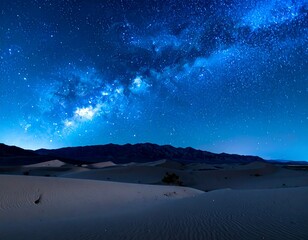 Milky Way Over the Desert.