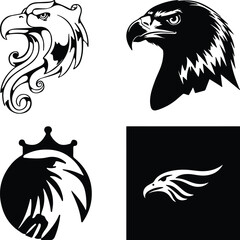 Eagle head simple icon. Vector ICON all icon Viktor..